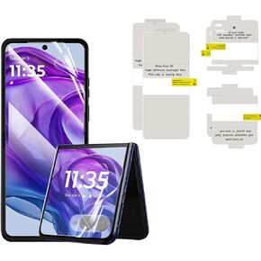 [2+2+2 Pack Screen Protector for Motorola Razr 2024/Razr Plus 2024 - Hydrogel Film Front and rear screens combination ，High Sensitivity, Not Glass, HD