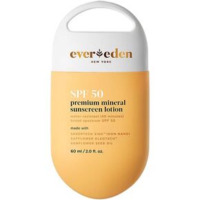 Evereden Premium Mineral Sunscreen SPF 50, 2 fl oz. | 100% Non-nano Sunscreen with Zinc Oxide | Waterproof and Sweatproof | Natural Sunscreen for Babies, Kids and Adults with Sensitive Skin