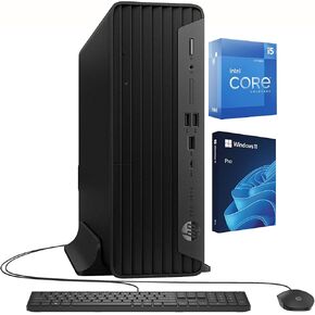 HP Mini Desktop Computer, Business and Education, Intel Core i5-12500 (Beat i7-11700), HDMI, Intel UHD Graphics, WiFi 6, Bluetooth 5.2, Keyboard & Mouse, Windows 11 Pro (32GB RAM | 1TB SSD)