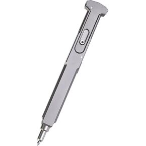 TACTICAL_GEEK TActuator12 Titanium Bolt Action Pen for Writing, EDC Pocket Pen for Men (Sandblasted)