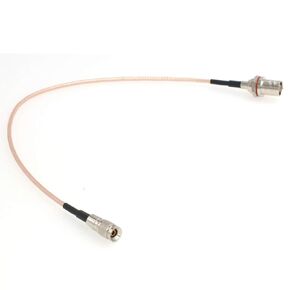 SZRMCC BNC Female Bulkhead Oring to DIN 1.0/2.3 Male HD SDI Cable for RED Blackmagic Design Camera Monitor Video Data Transfer (30cm)