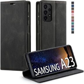 Samsung Galaxy A23 5G Case,Samsung Galaxy A23 5G Wallet Case with Card Holder [RFID Blocking] Kickstand Magnetic,Leather Flip Case Wallet for Samsung Galaxy A23 5G 6.6 Inch (Fashion Blue)