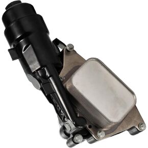 Engine Oil Cooler Filter Housing Silver Compatile with Mini Cooper Clubman 2016-2019,Countryman 2017-2019,BMW i8 2014-2020 X1 X2 11428585235