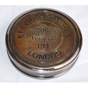Brass 3 inch Robert Frost Poem Compass Antique Finish Kelvin & Hughes LONDON-1917 Compass Nautical Compass Antique Finish Vintage Marine Gift Compass