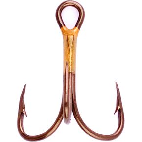 EAGLE CLAW 2X Treble REG Shank Curved Point