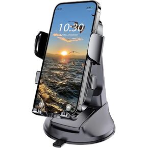 Boat Phone Holder Marine, Boat Phone Mount Waterproof Suction Cup Dashboard Universal Truck Desk Stand Heavy Duty for Boating Kayak Sailing Marine for iPhone Samsung Google Motorola All Smartphones
