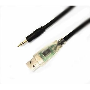 كابل USB لأجهزة قياس السكر في الدم Lifescan Onetouch: Ultra2، Ultramini، Ultralink وUltrasmart مع حافظة USB شفافة، يعمل مع Tidepool، EZSync001B