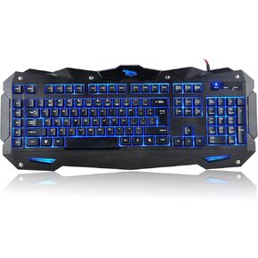 iMicro COBRA 110-Key LED Backlit USB Gaming Keyboard (IM-KBCOBV8)