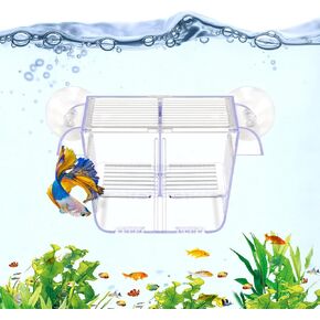 DaToo Fish Breeding Box Aquarium Holding Tank Transparent Fish Isolation Box Acclimation Hatchery Incubator Breeder Box for Baby Fish Betta Shrimp Clownfish Guppy