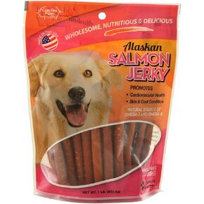 Carolina Prime Pet 40192 Salmon Jerky Treat for Dogs (1 Pouch), One Size