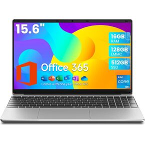 jumper Laptop Computer 15.6 Inch, 16GB RAM 128GB EMMC, 512GB SSD, Office 365 One Year, Laptops with N95 CPU, FHD 1920x1080 Display, 38WH Battery, 2.4G+5G WiFi, BT4.0, 2 Speakers, 16:9. in Saudi Arabia