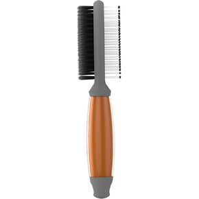 Wahl Premium Pet Double Sided Pin Bristle Brush with Patented Stacked Pin Design - Removes Loose Hair & Stimulates the Skin while Creating a Soft Coat Shine - Model 858501