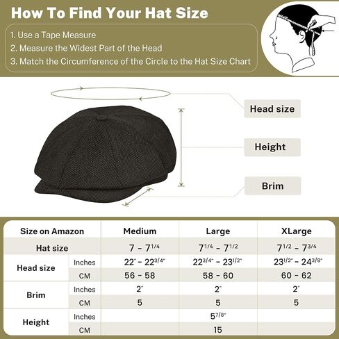 KUJUHA Wool Newsboy Cap for Men Flat Irish Cabbie Ivy Gatsby Newsboy Driving Hat Hunting Cap in Kuwait