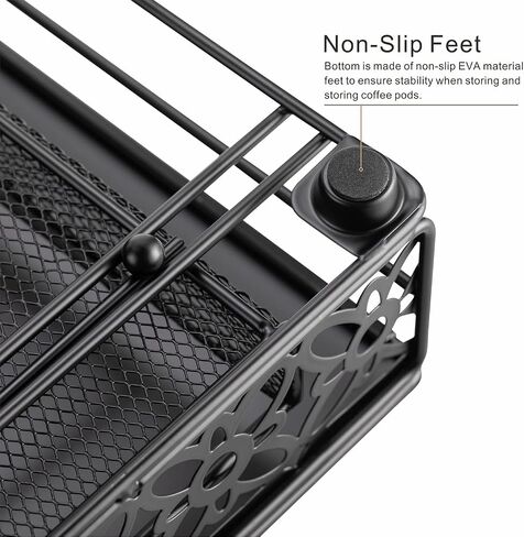 Flagship k cup Pods Storage Drawer Coffee Pod Storage Holder, K cup Pods Organizer shelf for Keurig(42 Pods Iron) in Kuwait