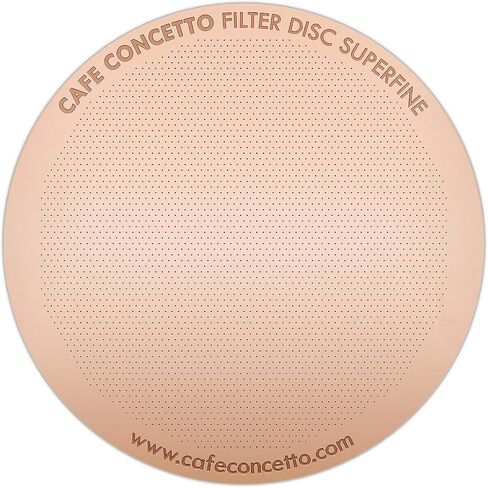 Filter for use in AeroPress Go/AeroPress Coffee Makers (Superfine) - Premium Replacement Disc - Reusable Metal, Titanium Coated Stainless Steel. Upgrade Your Mesh or Filter Papers in Saudi Arabia