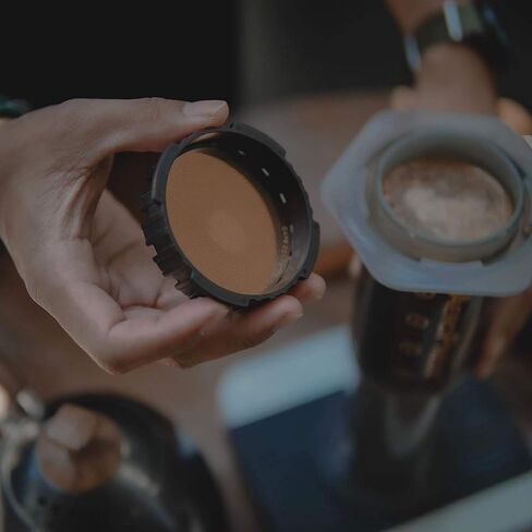 Filter for use in AeroPress Go/AeroPress Coffee Makers (Superfine) - Premium Replacement Disc - Reusable Metal, Titanium Coated Stainless Steel. Upgrade Your Mesh or Filter Papers in Saudi Arabia