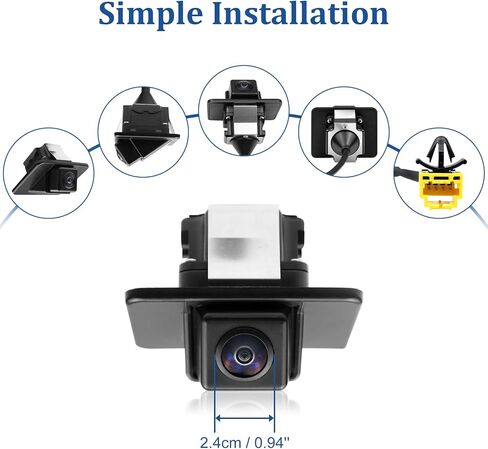 Backup Camera Rear View Camera Compatible with Chrysler 300 Dodge Charger 2011 2012 2013 2014 Parking Park Assist Camera Replaces OE No. 56054058AH, 56054058AD, 56054058AE, 56054058AF, 56054058AG in Kuwait