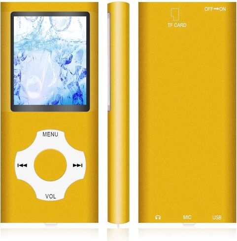 MP3 Player / MP4 Player, Hotechs MP3 Music Player with 32GB Memory SD Card Slim Classic Digital LCD 1.82'' Screen Mini USB Port with FM Radio, Voice Record in Saudi Arabia