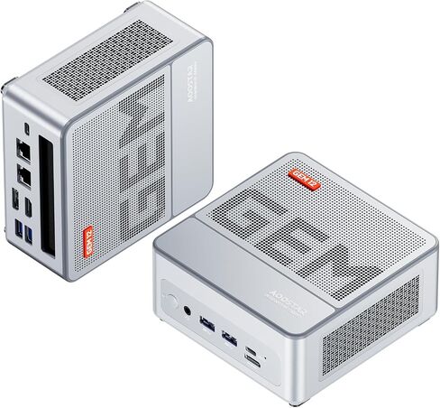 GEM12 AMD Ryzen 7 5825U(8C/16T,up to 4.5GHz), Mini Desktop Computers 16GB DDR4 RAM 512GB M.2 SSD Graphics 8 core 2000 MHz,Support 4K Display/HDMI+DP+Type-C/ 2*m.2 Slots/2.5G LAN/Oculink/ in Saudi Arabia
