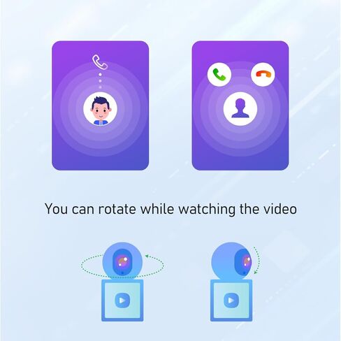 Video Call Security Camera Indoor, Nanny Camera Baby Monitor Pet Camera,Two-Way Video,One-Touch Call,360-Degree View WiFi Camera for Home Security, Motion Tracking, IR Night Vision in Saudi Arabia