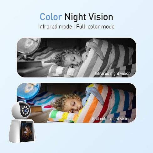 Video Call Security Camera Indoor, Nanny Camera Baby Monitor Pet Camera,Two-Way Video,One-Touch Call,360-Degree View WiFi Camera for Home Security, Motion Tracking, IR Night Vision in Saudi Arabia