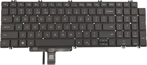 لوحة مفاتيح بديلة بإضاءة خلفية أمريكية لأجهزة Dell Precision 3560 3561 Latitude 5520 5521 0N7N16 N7N16 in Kuwait