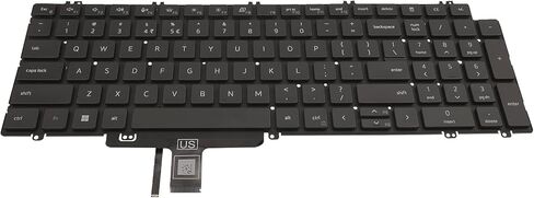 لوحة مفاتيح بديلة بإضاءة خلفية أمريكية لأجهزة Dell Precision 3560 3561 Latitude 5520 5521 0N7N16 N7N16 in Kuwait