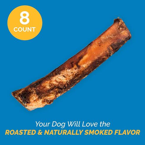 Meaty Rib Bones for Dogs, 100% Natural Pork & Beef Chews for Dogs, Made in Brazil from Grass Fed Cattle, Rib Bone Dog Treats and Breeds, Tasty Long Lasting Chews, 5-6" (8 Count) in Kuwait