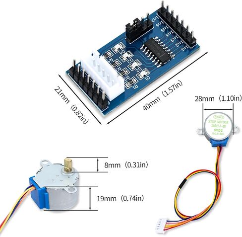5 قطعة DC12V 4-Phase 5-Line والعتاد محرك متدرج 28BYJ-48 in Saudi Arabia