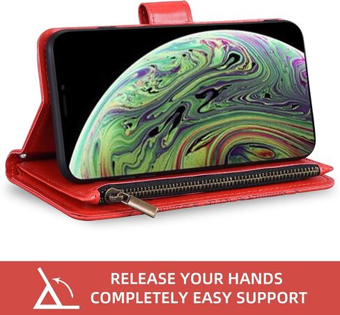 Asuwish Compatible with iPhone Xs Max Wallet Case and Tempered Glass Screen Protector Flower Leather Flip Card Holder Cell Phone Cover for i X XR Xsmax 10x SX Xmax 10xs 10s 10 Plus Xmaxs Women Purple in Kuwait