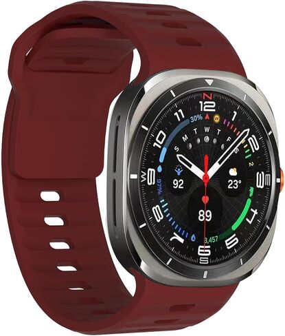 متوافق مع سوار Samsung Galaxy Watch 7 Ultra 47 مم (جديد 2024)، حزام رياضي من السيليكون الناعم سريع التحرير للنساء والرجال، ملحق بديل مناسب لساعة Samsung Galaxy Watch Ultra Band، Starlight in Saudi Arabia