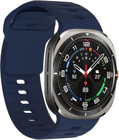 متوافق مع سوار Samsung Galaxy Watch 7 Ultra 47 مم (جديد 2024)، حزام رياضي من السيليكون الناعم سريع التحرير للنساء والرجال، ملحق بديل مناسب لساعة Samsung Galaxy Watch Ultra Band، Starlight in Saudi Arabia