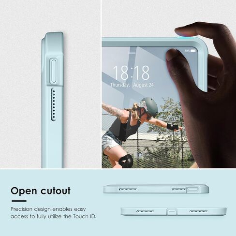 حافظة حماية DTTOCASE لجهاز iPad الجيل العاشر 2022، غطاء لجهاز iPad 10.9 بوصة مع ظهر متجمد غير لامع مقاوم للصدمات - أصفر in Saudi Arabia