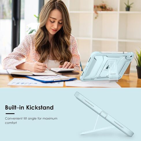 حافظة حماية DTTOCASE لجهاز iPad الجيل العاشر 2022، غطاء لجهاز iPad 10.9 بوصة مع ظهر متجمد غير لامع مقاوم للصدمات - أصفر in Saudi Arabia