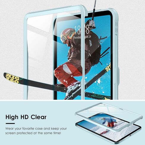 حافظة حماية DTTOCASE لجهاز iPad الجيل العاشر 2022، غطاء لجهاز iPad 10.9 بوصة مع ظهر متجمد غير لامع مقاوم للصدمات - أصفر in Saudi Arabia