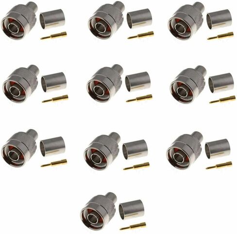 Cable Assemblies Now LMR-400/LMR400 Times Microwave Low Loss Coaxial Cable - N-Male to N-Male Connectors - 25 Feet - Made in The USA in Saudi Arabia