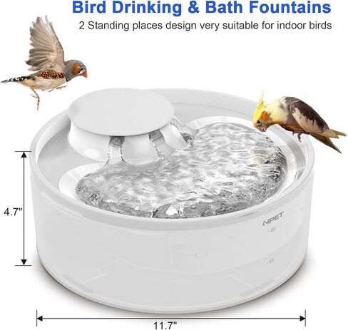 NPET Dog Water Fountain with Splash Guard,169oz/5L Ultra Quiet Automatic Pet Drinking Fountain Triple Filtration Water Bowl for Large Dogs in Saudi Arabia
