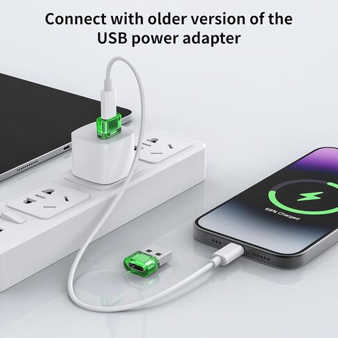 USB Male to USB C Adapter 5 Packs,USB to USB C Super Fast Charging Transfer and OTG Function, USB-A to USB-C Adapter Compatible with iPhone15 Plus Pro Max/iPad Pro Air 4 Mini 6 Almost USB Devices in Saudi Arabia
