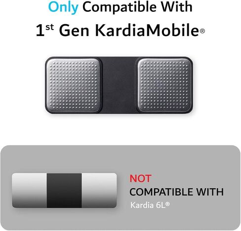 TUDIA Travel Case Compatible for KardiaMobile EKG Monitor, Premium Leather Magnetic Closure with Key Holder Protective Carrying Case Designed for KardiaMobile - Blue in Kuwait