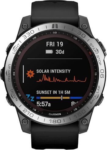 REYDA Watch Bezel Compatible for Garmin Fenix 7 Bezel Ring, Stainless Steel Watch Bezel Loop Adhesive Cover Scratch Resistant Collision Protection Metal Bezel Styling Dial Circle for Garmin Fenix 7 in Saudi Arabia