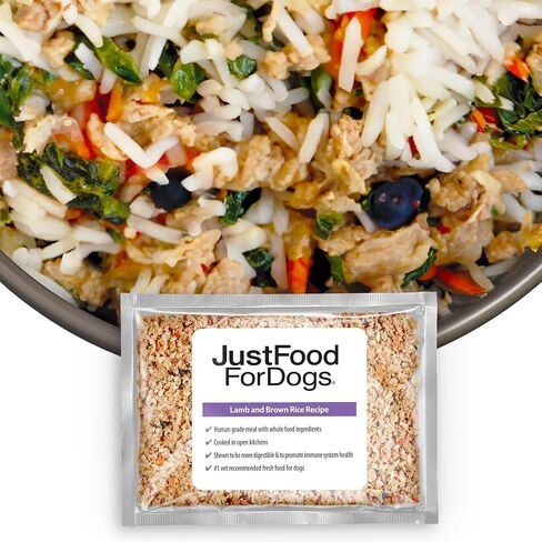طعام الكلاب الطازج المجمد من JustFoodForDogs، وجبة كاملة أو طعام للكلاب، معكرونة من الديك الرومي والقمح الكامل، 72 أونصة (عبوة من 7 قطع) in Kuwait