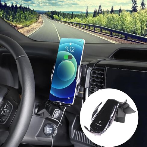 Lcojicep Car Phone Holder Compatible with Ford Ranger 2023 2024 Car Phone Mount Accessories, Central control vent mobile phone holder (Left style B) in Kuwait