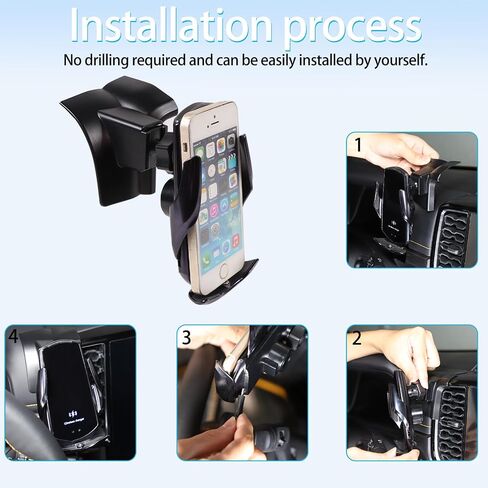 Lcojicep Car Phone Holder Compatible with Ford Ranger 2023 2024 Car Phone Mount Accessories, Central control vent mobile phone holder (Left style B) in Kuwait