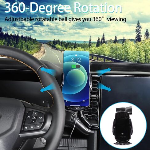 Lcojicep Car Phone Holder Compatible with Ford Ranger 2023 2024 Car Phone Mount Accessories, Central control vent mobile phone holder (Left style B) in Kuwait