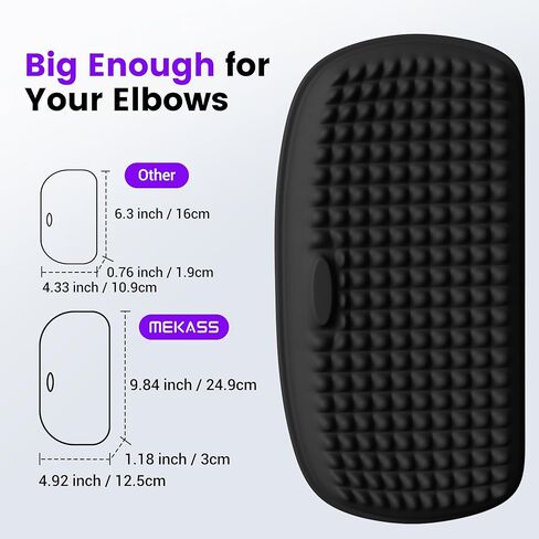 MEKASS Elbow Pad for Desk Large Size Elbow Rest with Memory Foam & Non-Slip Base Relieve Elbow Pain for Office Typing Gaming Car (2pcs) in Kuwait