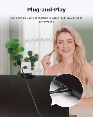 OBSBOT Meet 2 Al-Powered 4K Webcam— Ultra HDR,1080p@60FPS,1/2" CMOS,4X Digital Zoom,Plug&Play,Built-in Dual Mic—Work with Skype, Zoom/ MS_Teams/Google Meet—for Online Call/Meeting/Educate-Grey in Saudi Arabia