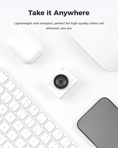 OBSBOT Meet 2 Al-Powered 4K Webcam— Ultra HDR,1080p@60FPS,1/2" CMOS,4X Digital Zoom,Plug&Play,Built-in Dual Mic—Work with Skype, Zoom/ MS_Teams/Google Meet—for Online Call/Meeting/Educate-Grey in Saudi Arabia