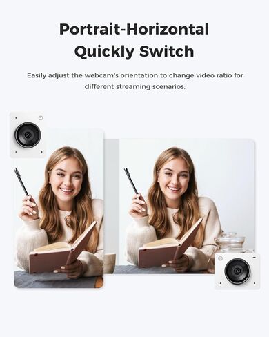 OBSBOT Meet 2 Al-Powered 4K Webcam— Ultra HDR,1080p@60FPS,1/2" CMOS,4X Digital Zoom,Plug&Play,Built-in Dual Mic—Work with Skype, Zoom/ MS_Teams/Google Meet—for Online Call/Meeting/Educate-Grey in Saudi Arabia