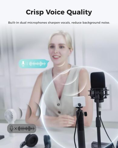 OBSBOT Meet 2 Al-Powered 4K Webcam— Ultra HDR,1080p@60FPS,1/2" CMOS,4X Digital Zoom,Plug&Play,Built-in Dual Mic—Work with Skype, Zoom/ MS_Teams/Google Meet—for Online Call/Meeting/Educate-Grey in Saudi Arabia