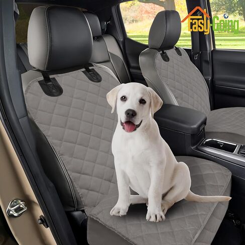 Easy-Going Waterproof Dog Car Seat Cover, Pet Front Cover for Cars, Durable and Nonslip Dog Seat Protector for Trucks, Jeep, SUV and Cars (Front Seat, Black) in Kuwait